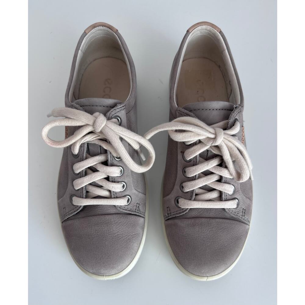 Ecco Women's Soft 7 Sneaker - Gray - Extra Width Size 36